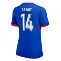 Camiseta Francia Adrien Rabiot #14 Primera Equipación Replica Eurocopa 2024 para mujer mangas cortas